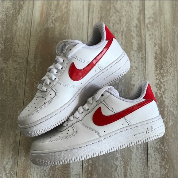 NWT Nike ID Air Force 1 Custom Red swoosh - Picture 8 of 8